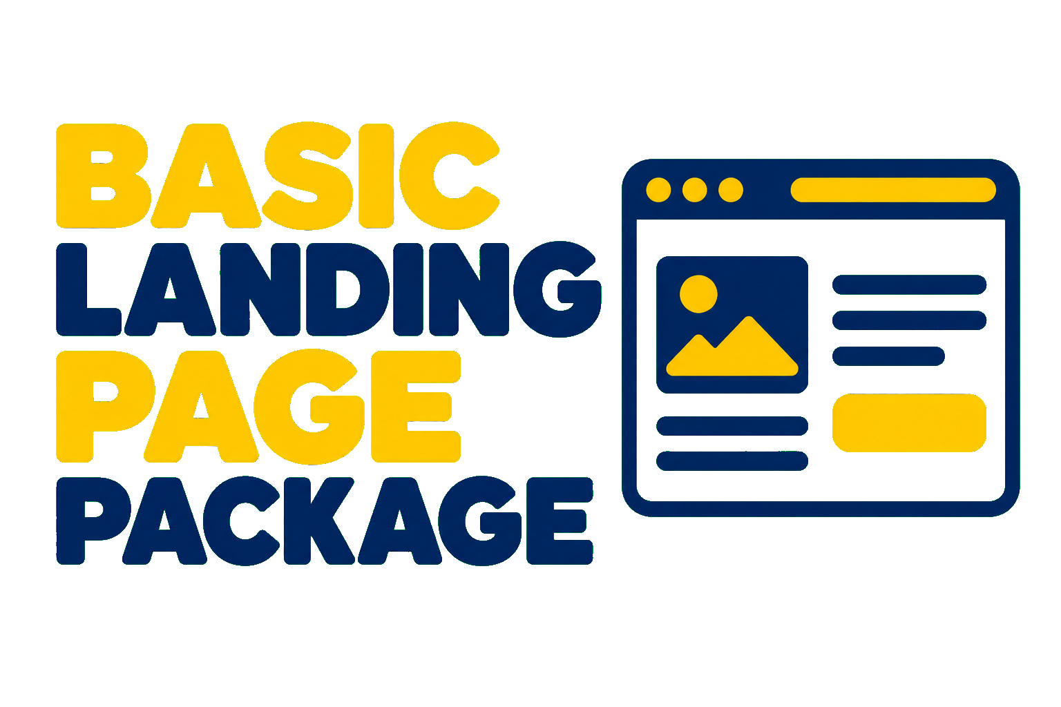 Basic landing page package artwork