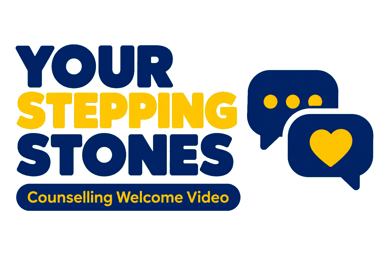 Your Stepping Stones counselling welcome video title artwork